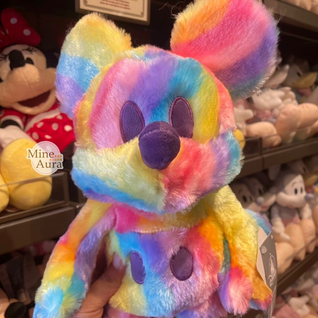 (限時特價) 米奇 Mickey 彩虹 漸層渲染 娃娃 玩偶 -上海迪士尼樂園
