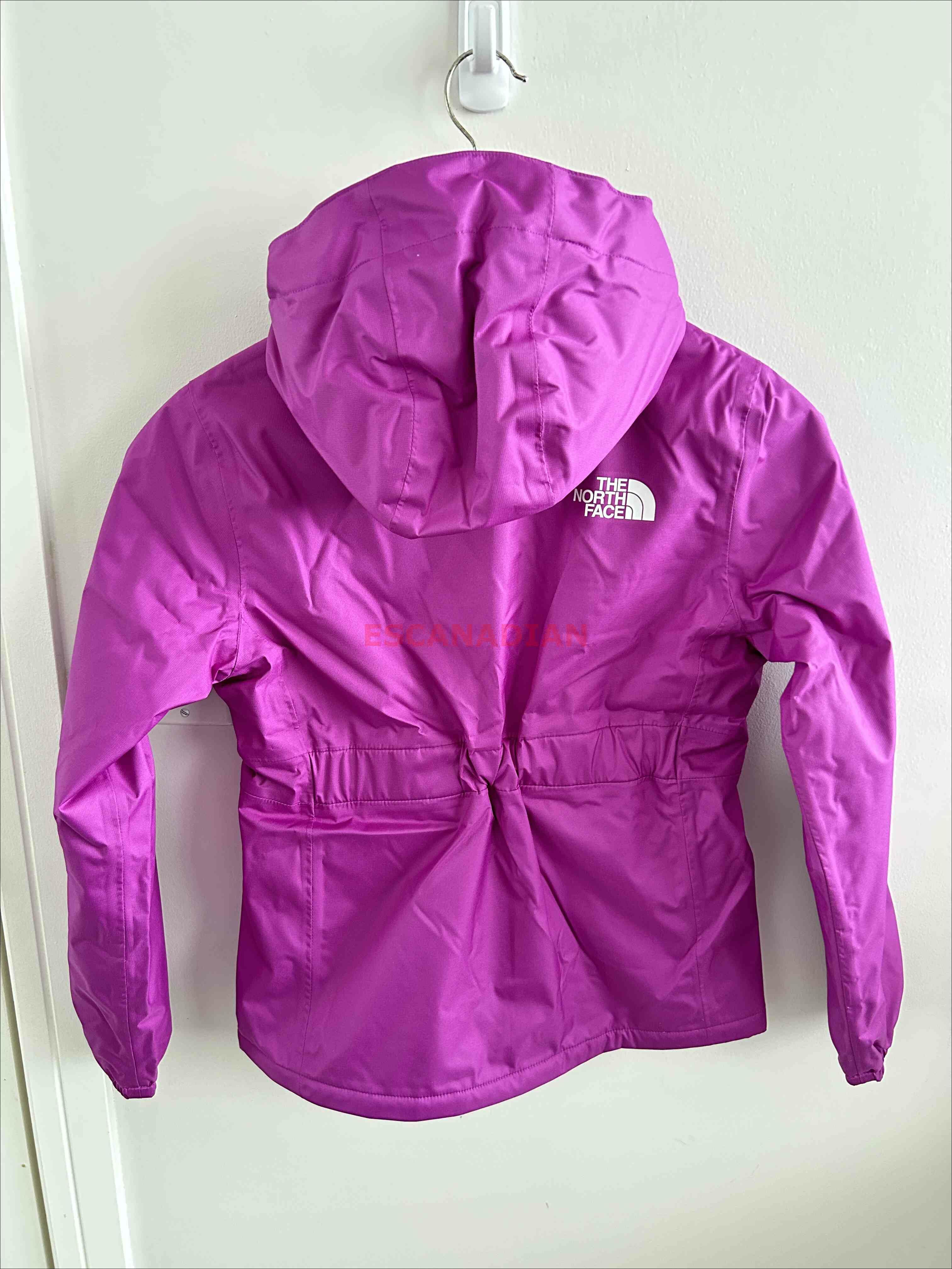 THE NORTH FACE 女大童 DRYVENT系列 防潑水 內厚刷毛 連帽 風衣外套