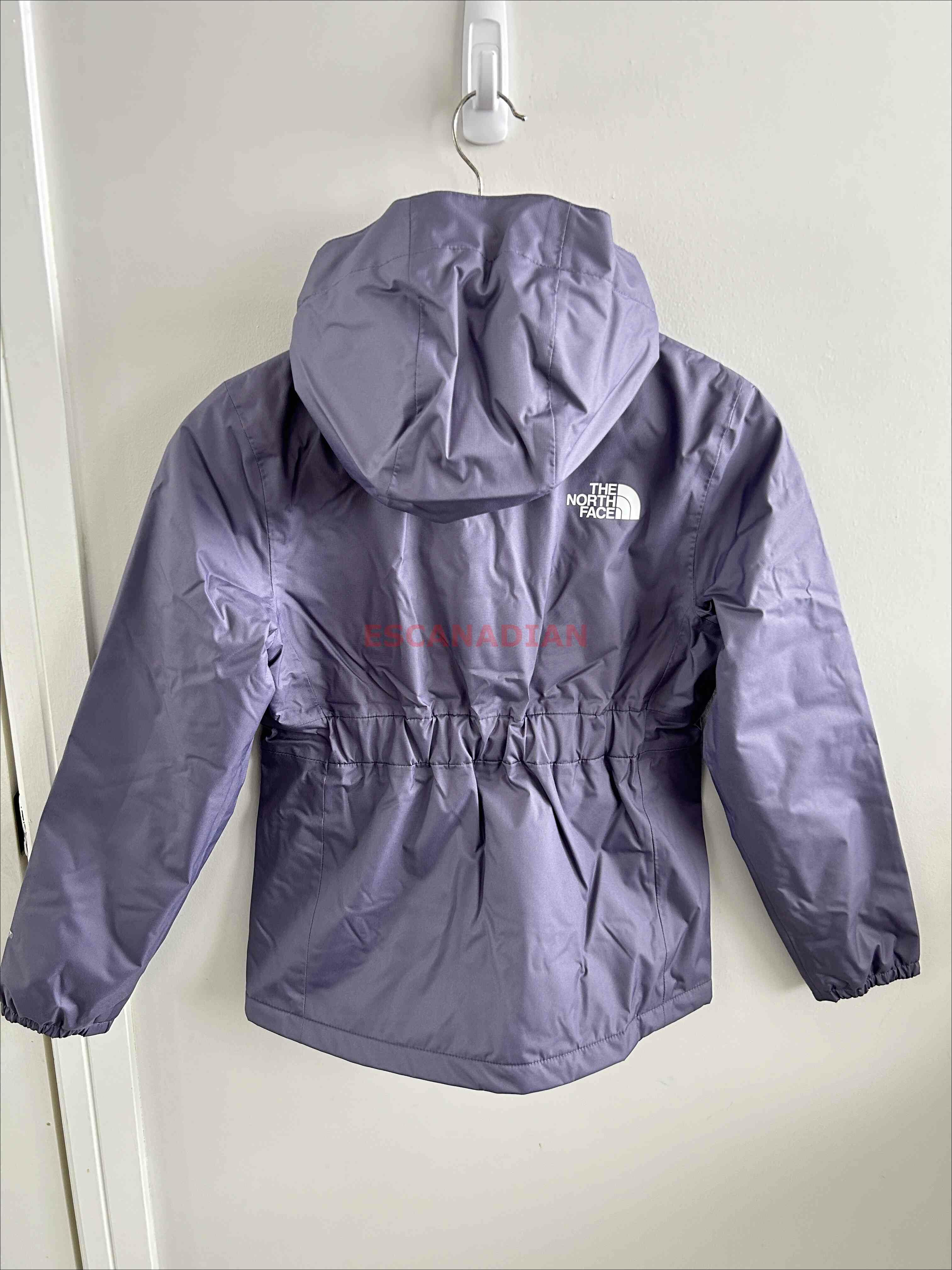 THE NORTH FACE 女大童 DRYVENT系列 防潑水 內厚刷毛 連帽 風衣外套