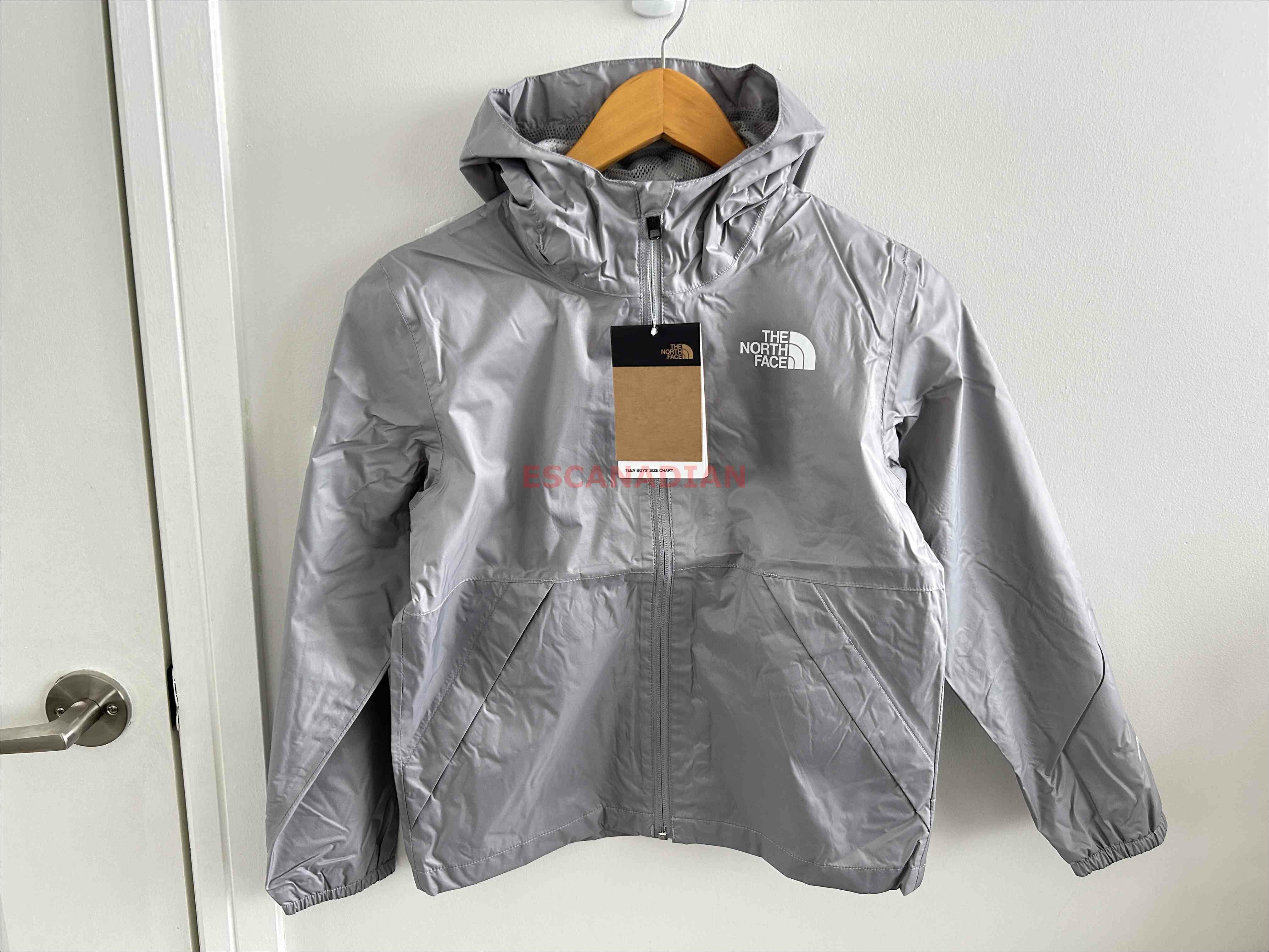 THE NORTH FACE 男大童 DRYVENT系列 防潑水 連帽 內裡網眼 風衣外套