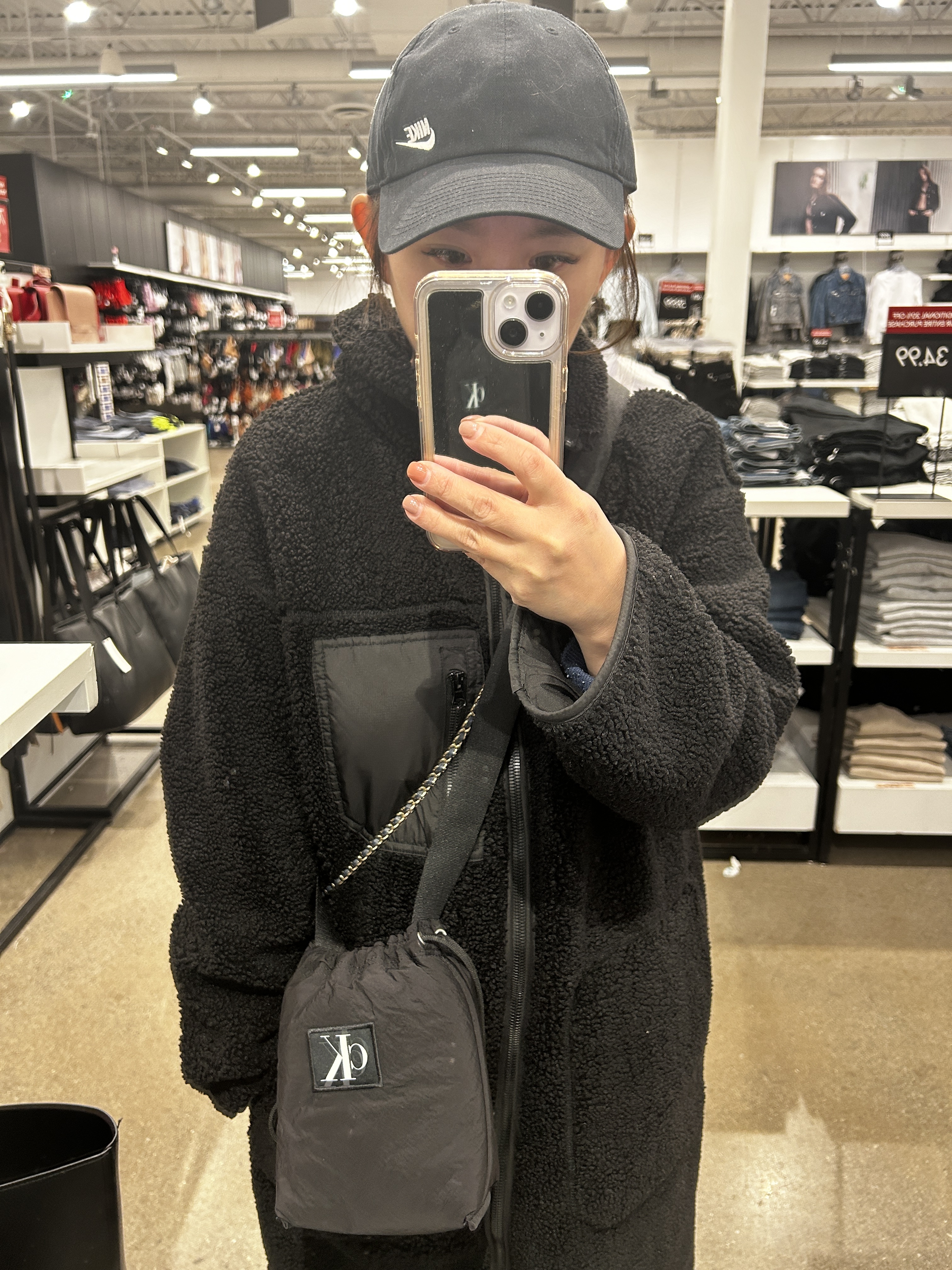 CK 復古LOGO 厚尼龍 小斜背包 (2色)