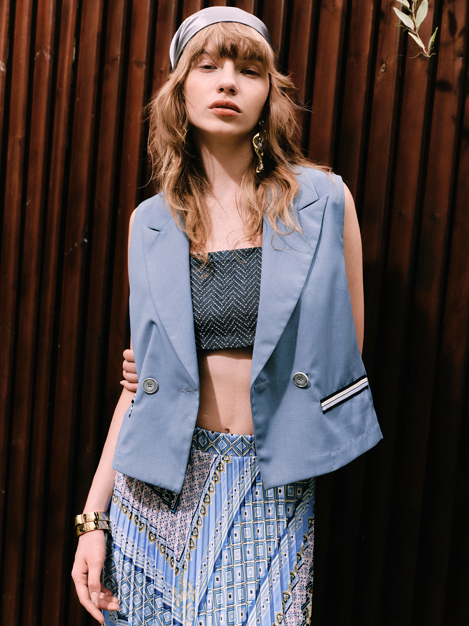 mi-tu 西裝背心短外套