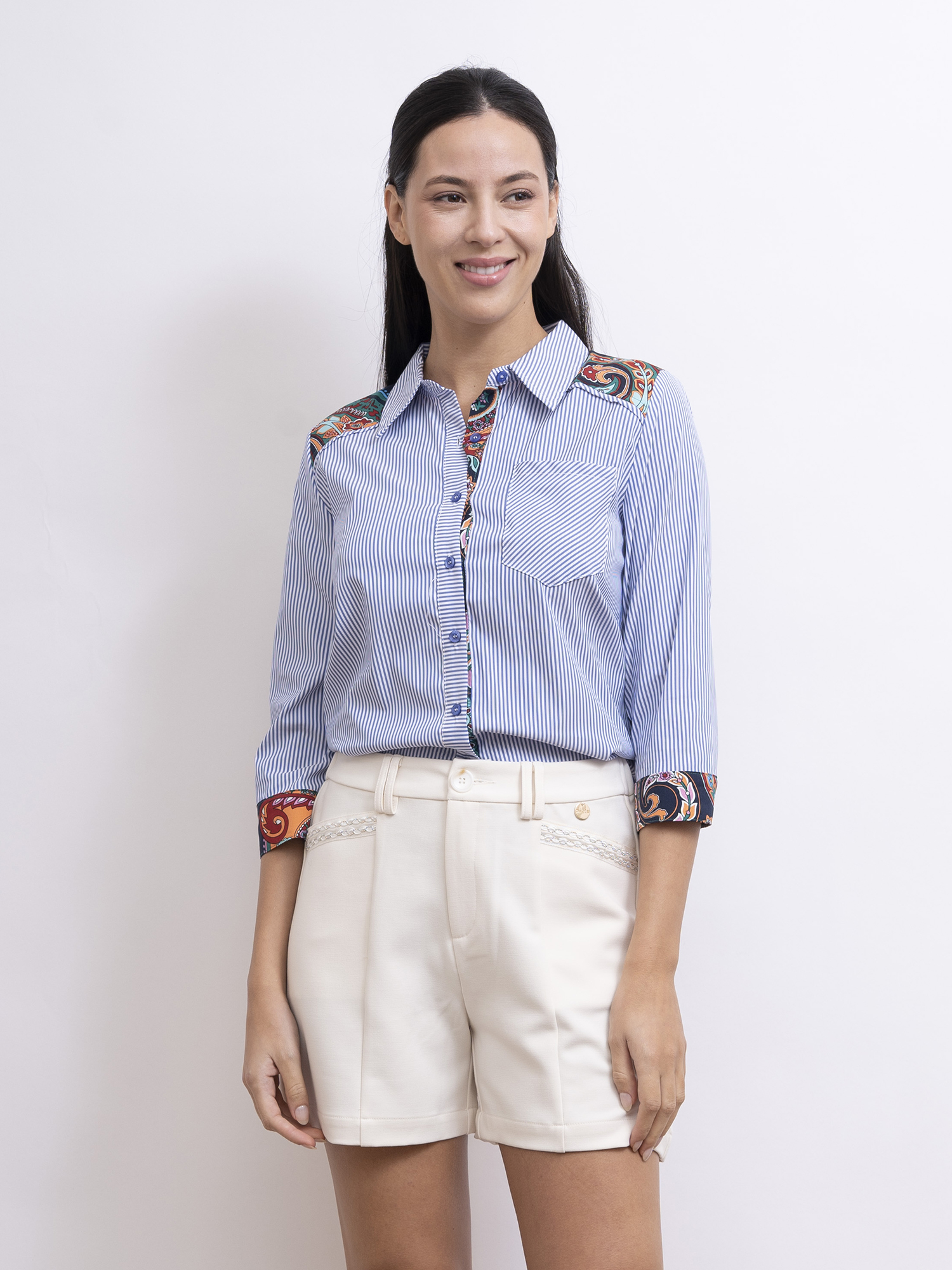 mi-tu 修腰西裝短褲