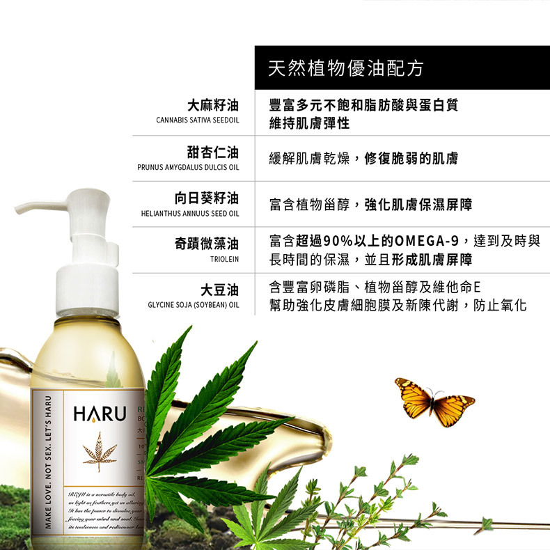 REJU|大麻重生草舒緩按摩精油