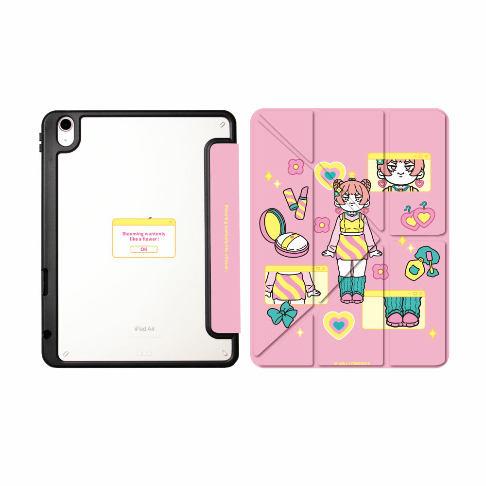 【Knocky x 於是日常了RJ】『外出模式!閃亮登場』iPad Air/Pro 平板保護殼 (多折式/右側筆槽)