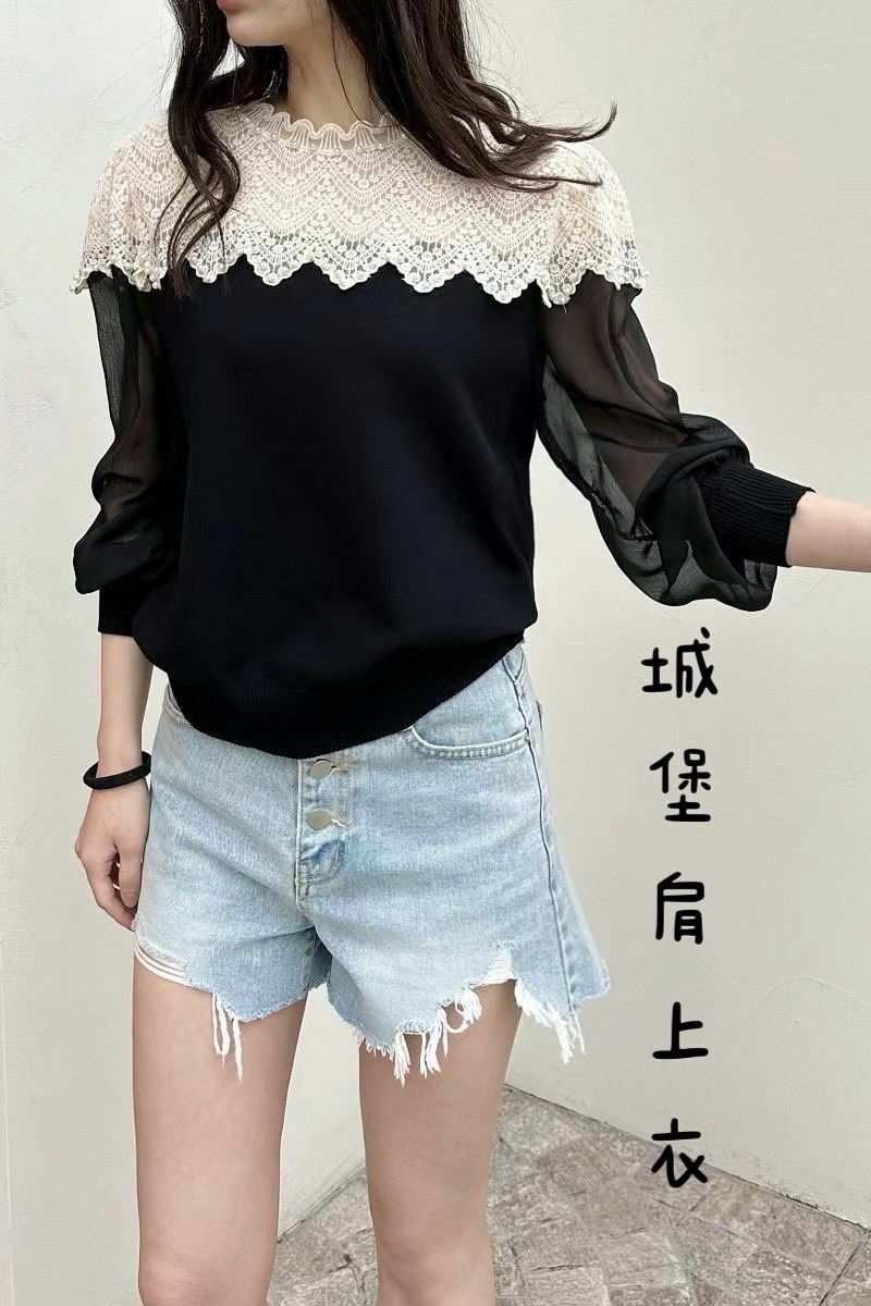 TOP#14323🤎城堡肩上衣