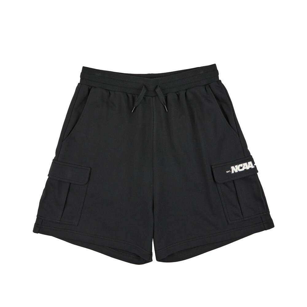 NCAA 短褲 白灰 黑 大口袋 工裝 棉短褲 中性 男女 74251501-