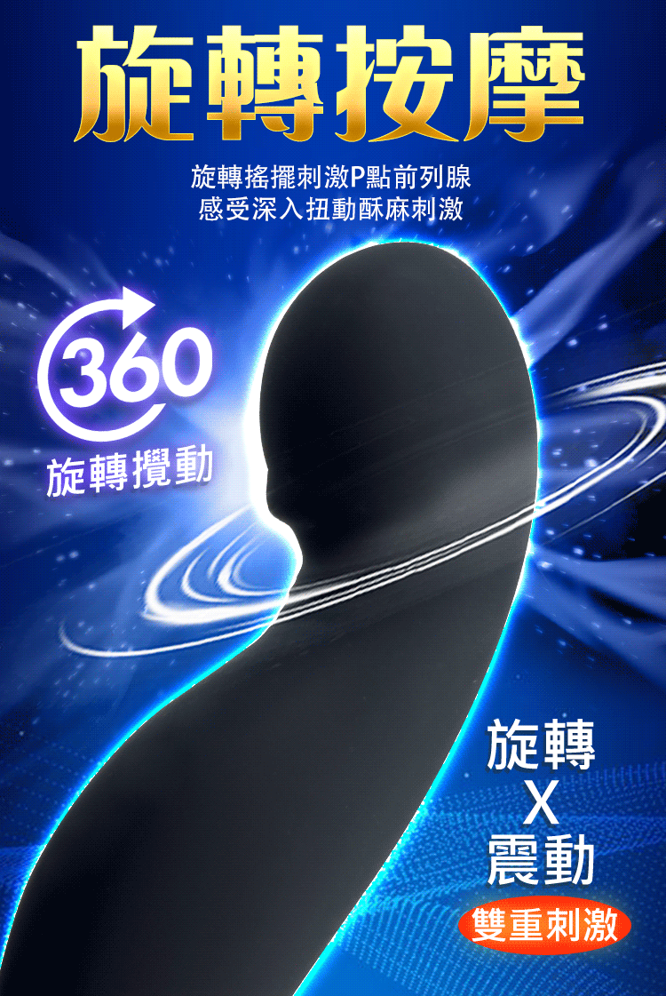 杰弟Jiedi｜前列腺｜旋轉摳動後庭按摩器