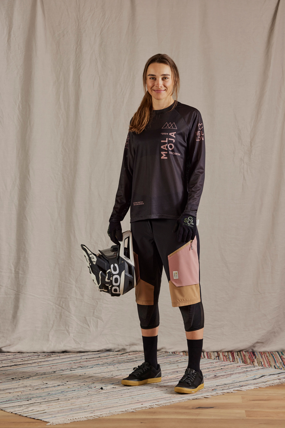 【MALOJA】女排汗快乾長袖上衣 / 24MA37167-[黑、藕黑拼]