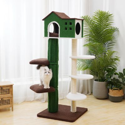 單獨免運-Petpals 綠之森樹屋貓跳台-5層