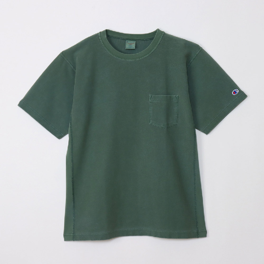 REVERSE WEAVE®系列 男款 水洗復古短TEE(綠)