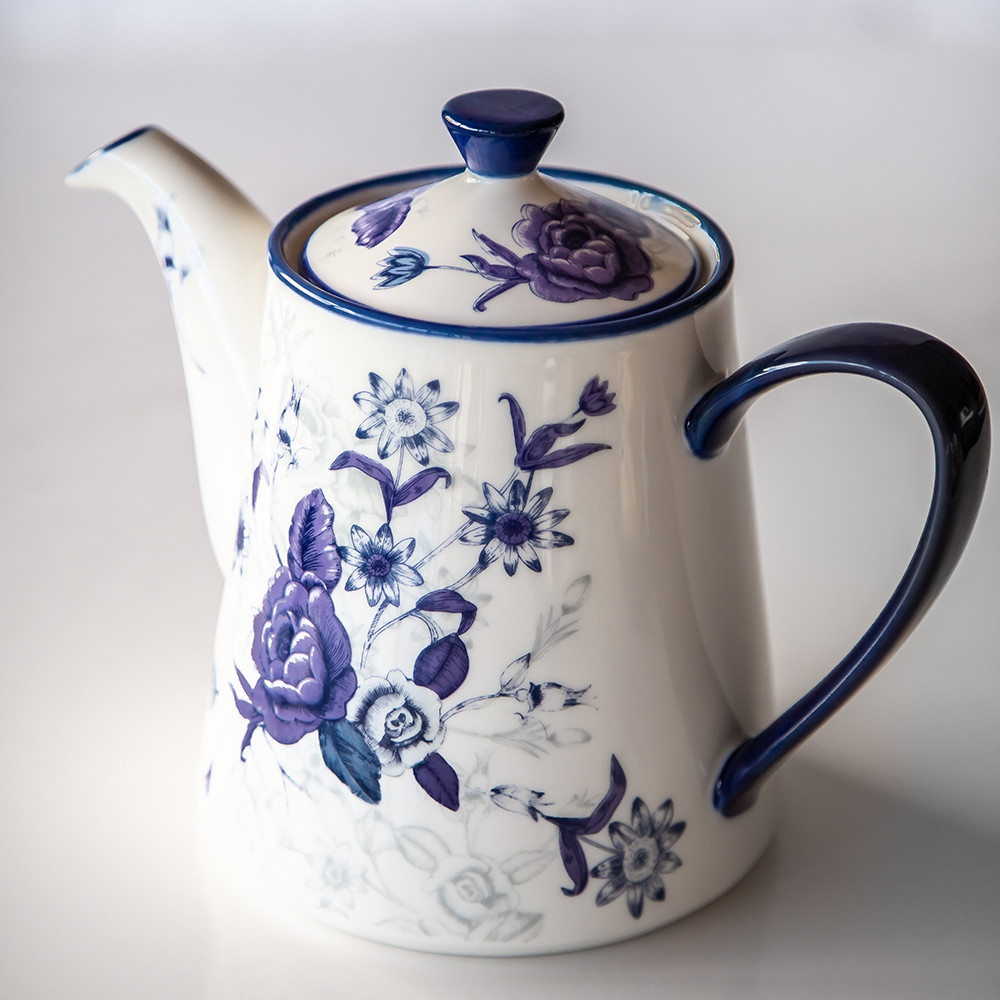 London Pottery ｜藍玫瑰茶壺｜900毫升