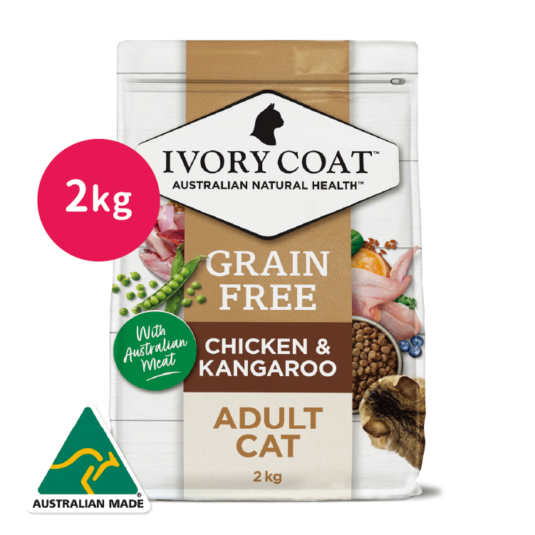 Ivory Coat|袋鼠肉&雞肉 室内成貓配方 2kg (IC-4685)