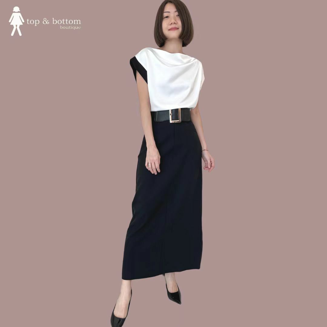 HIGH WAISTED PENCIL LONG SKIRT