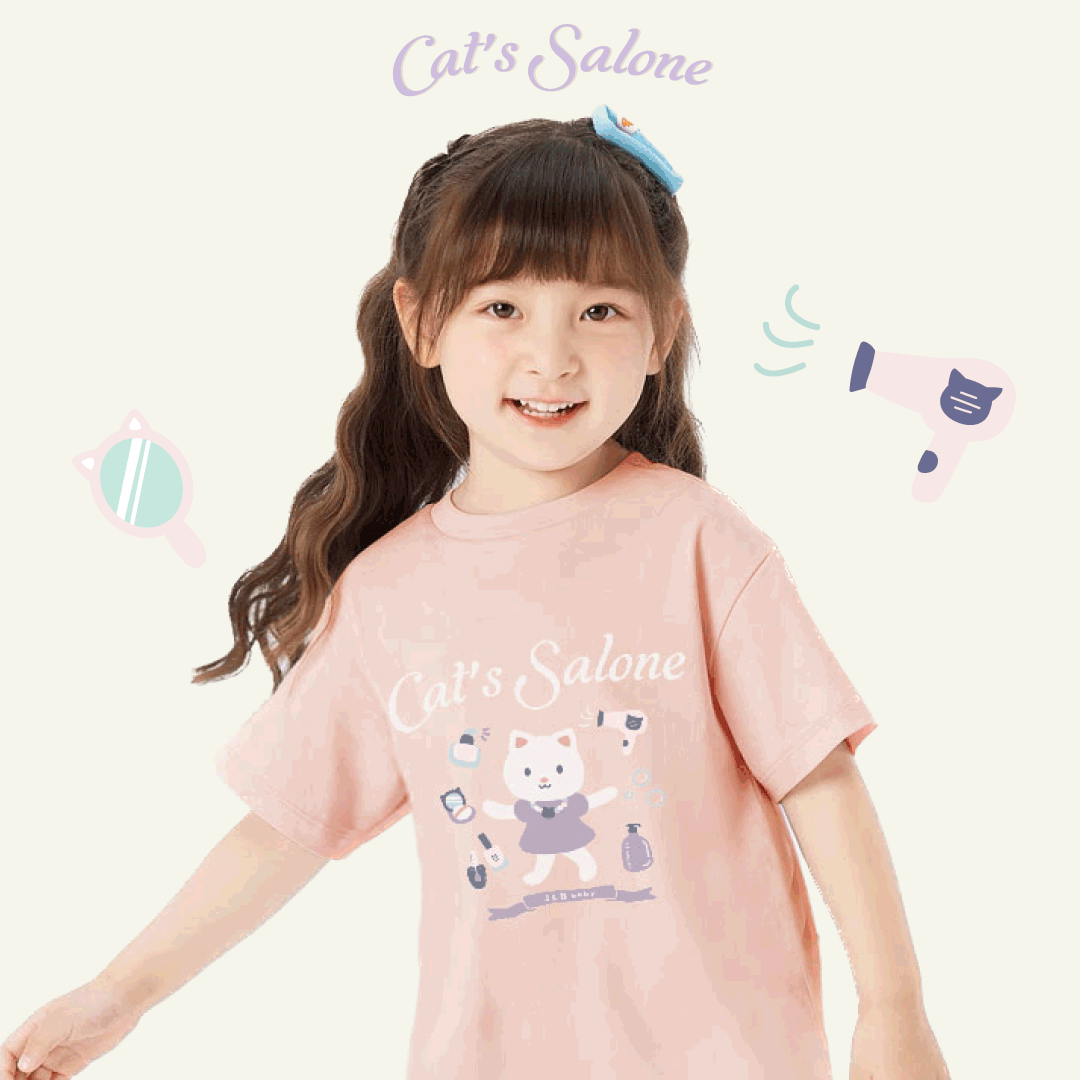 【JB1056】貓咪沙龍院。霜柔棉連衣裙