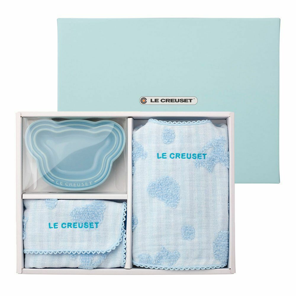 Le Creuset - BB 慶祝用禮品套裝・海藍色 (3件入)