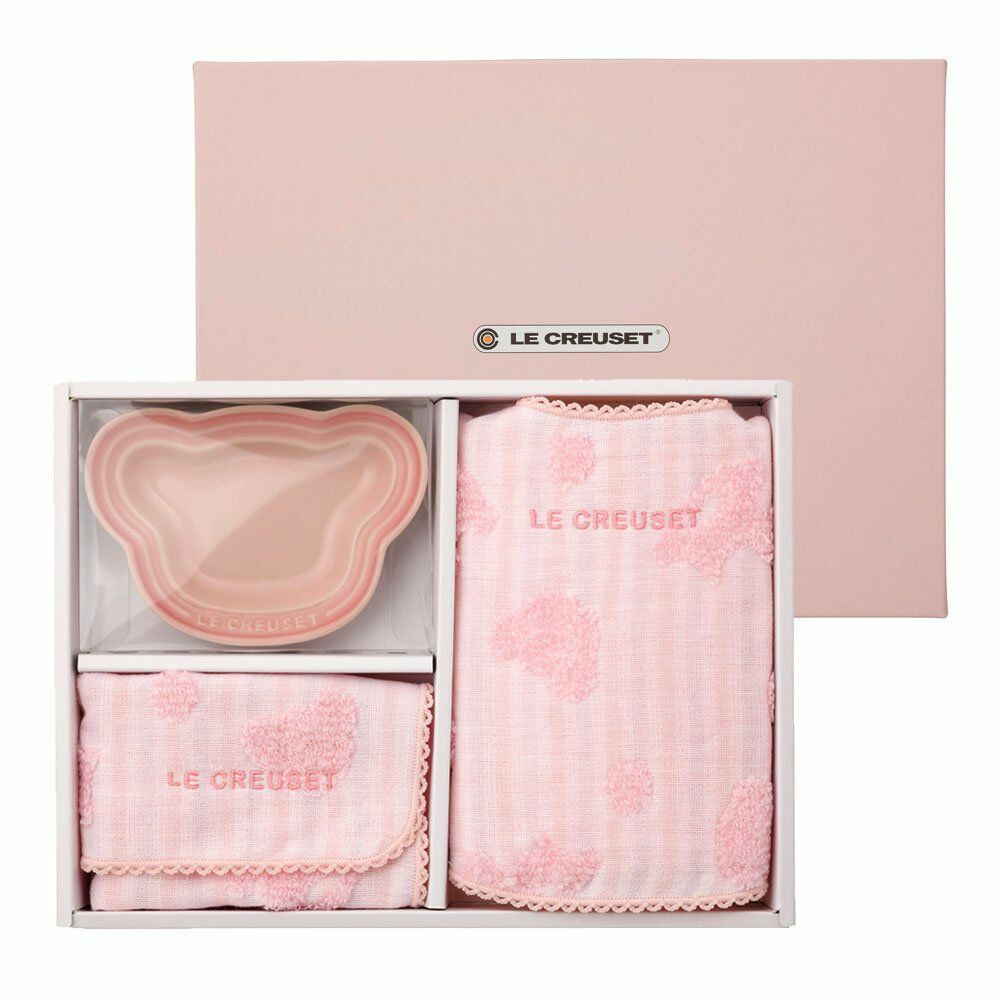 Le Creuset - BB 慶祝用禮品套裝・粉紅色 (3件入)