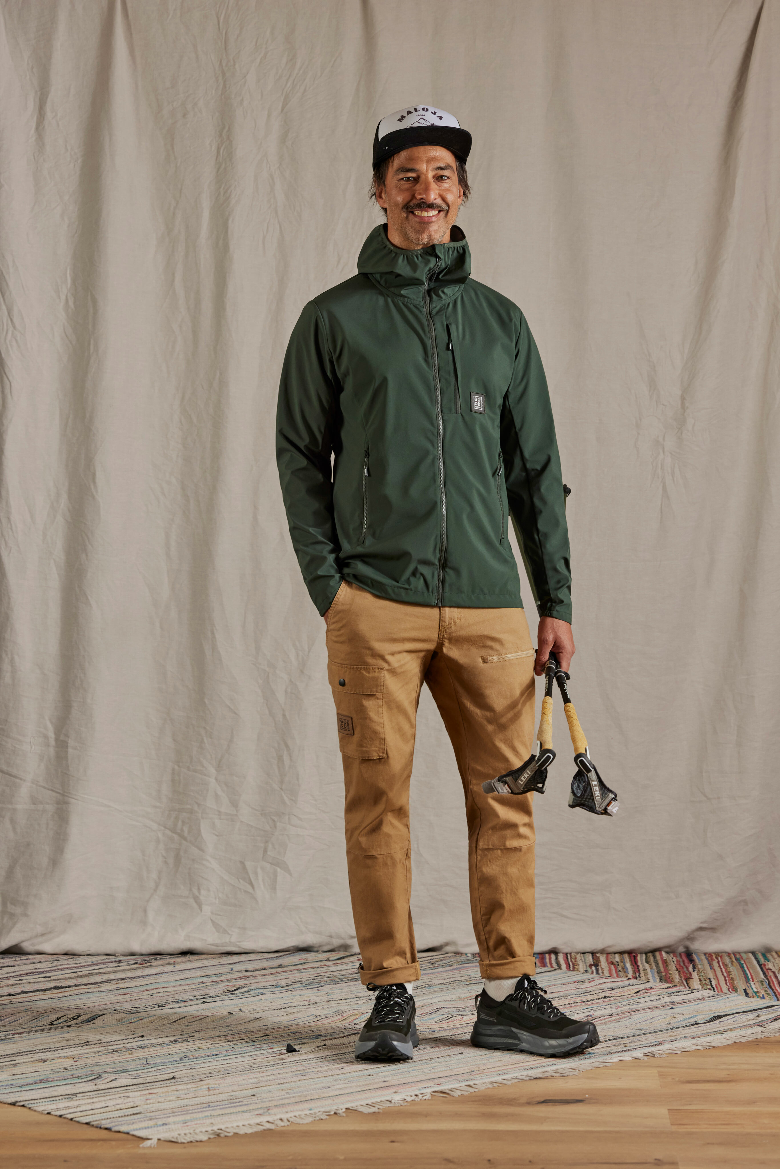 【MALOJA】男3L防風抗水軟殼外套 / 24MA37202-[綠、黑]