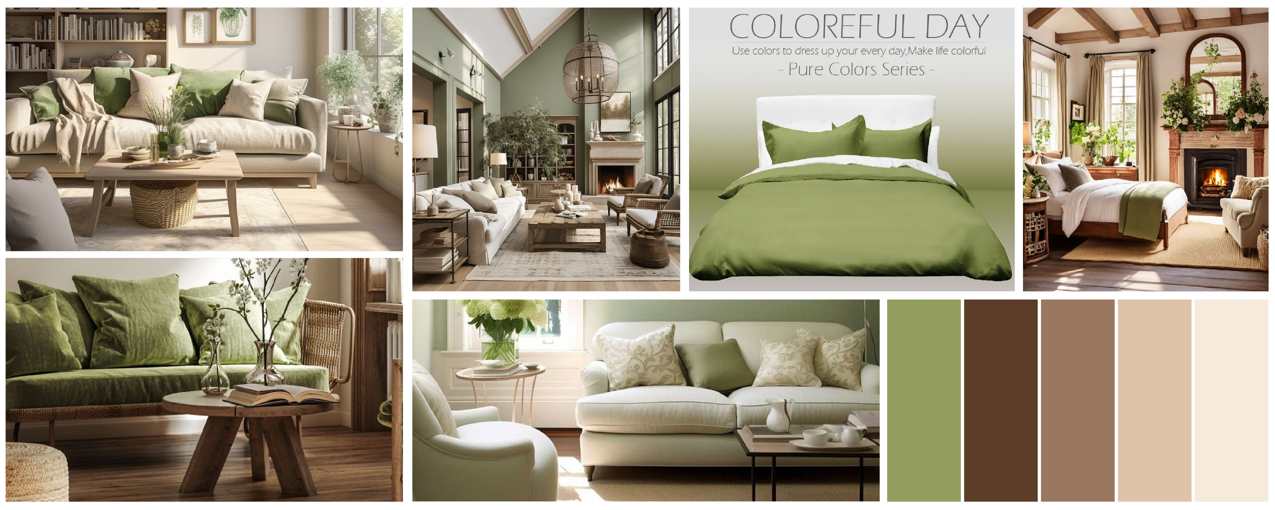 水瓶座,抹茶綠,鄉村風家居,家居風格素色寢具,推薦