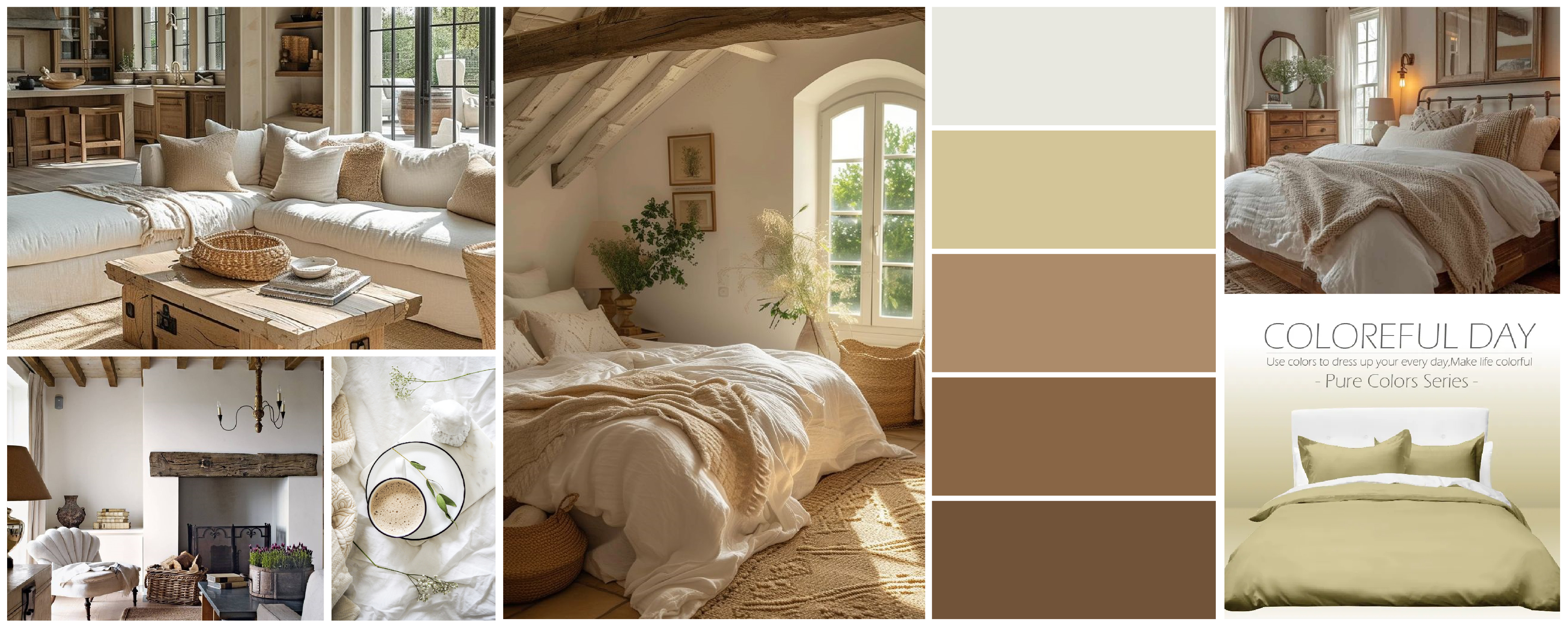 巨蟹座,稻金色,素色寢具,鄉村風家居,家居風格,推薦