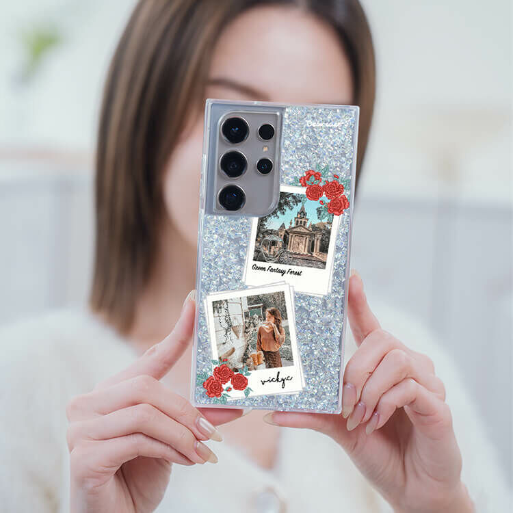 喜歡生活 銀耀貝拉殼 - (訂製名字) - Samsung 三星 客製化手機殼