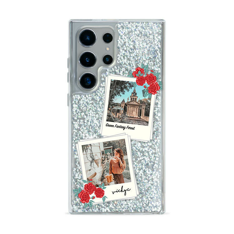 喜歡生活 銀耀貝拉殼 - (訂製名字) - Samsung 三星 客製化手機殼