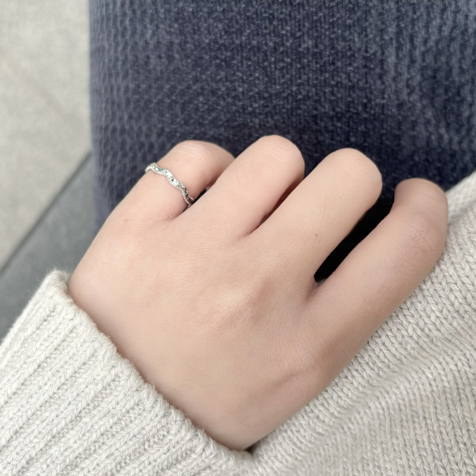 14k波光粼粼戒指