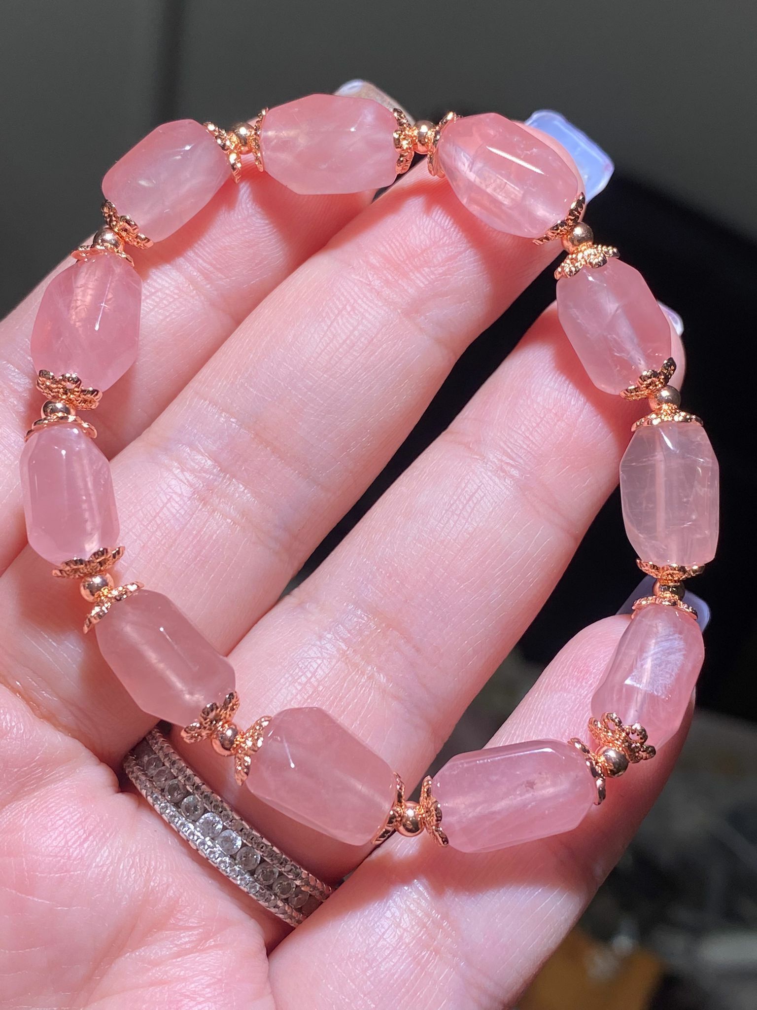 馬粉隨形原石手串