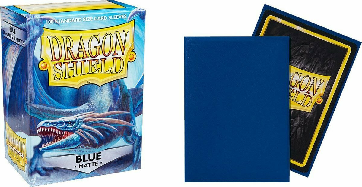 Dragon Shield Standard Size Sleeves (63x88mm) - Blue Mate (100)