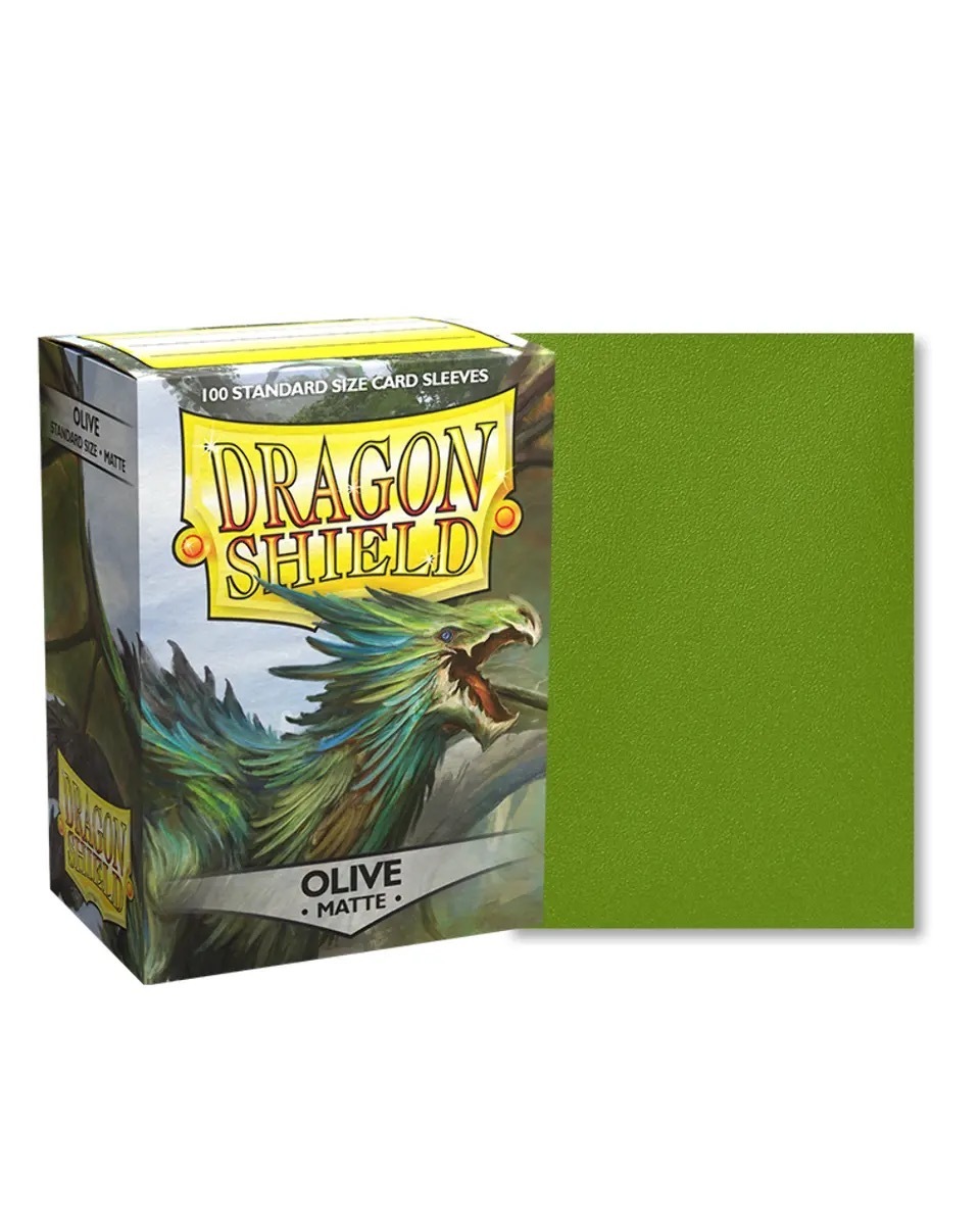 Dragon Shield Standard Size Sleeves (63x88mm) - Olive Mate (100)