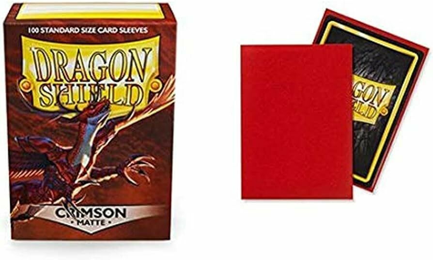 Dragon Shield Standard Size Sleeves (63x88mm) - Crimson Mate (100)