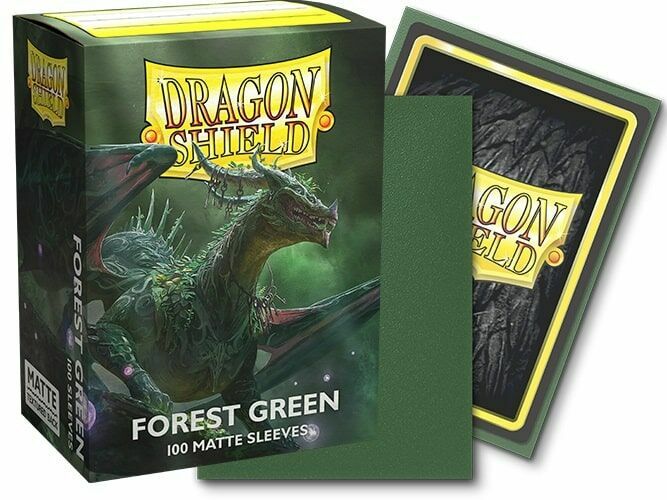 Dragon Shield Standard Size Sleeves (63x88mm) - Forest Green Mate (100)