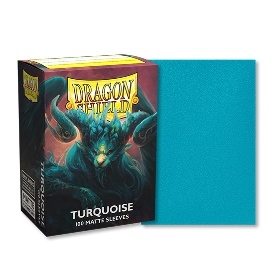 Dragon Shield Standard Size Sleeves (63x88mm) - Turquoise Mate (100)