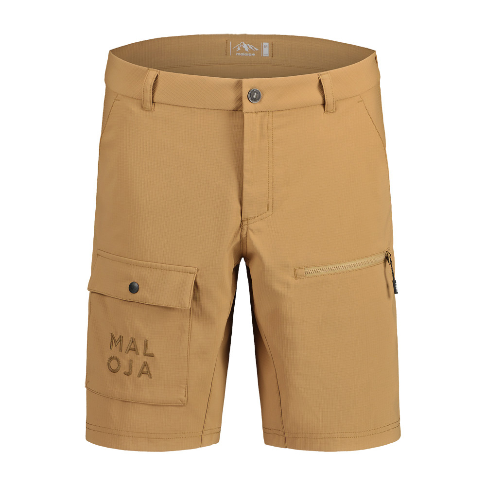 【MALOJA】男抗水口袋工裝短褲 / 24MA37217-[黑、棕]