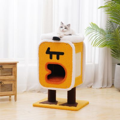 單獨免運-Petpals 玉子燒怪貓窩-2層