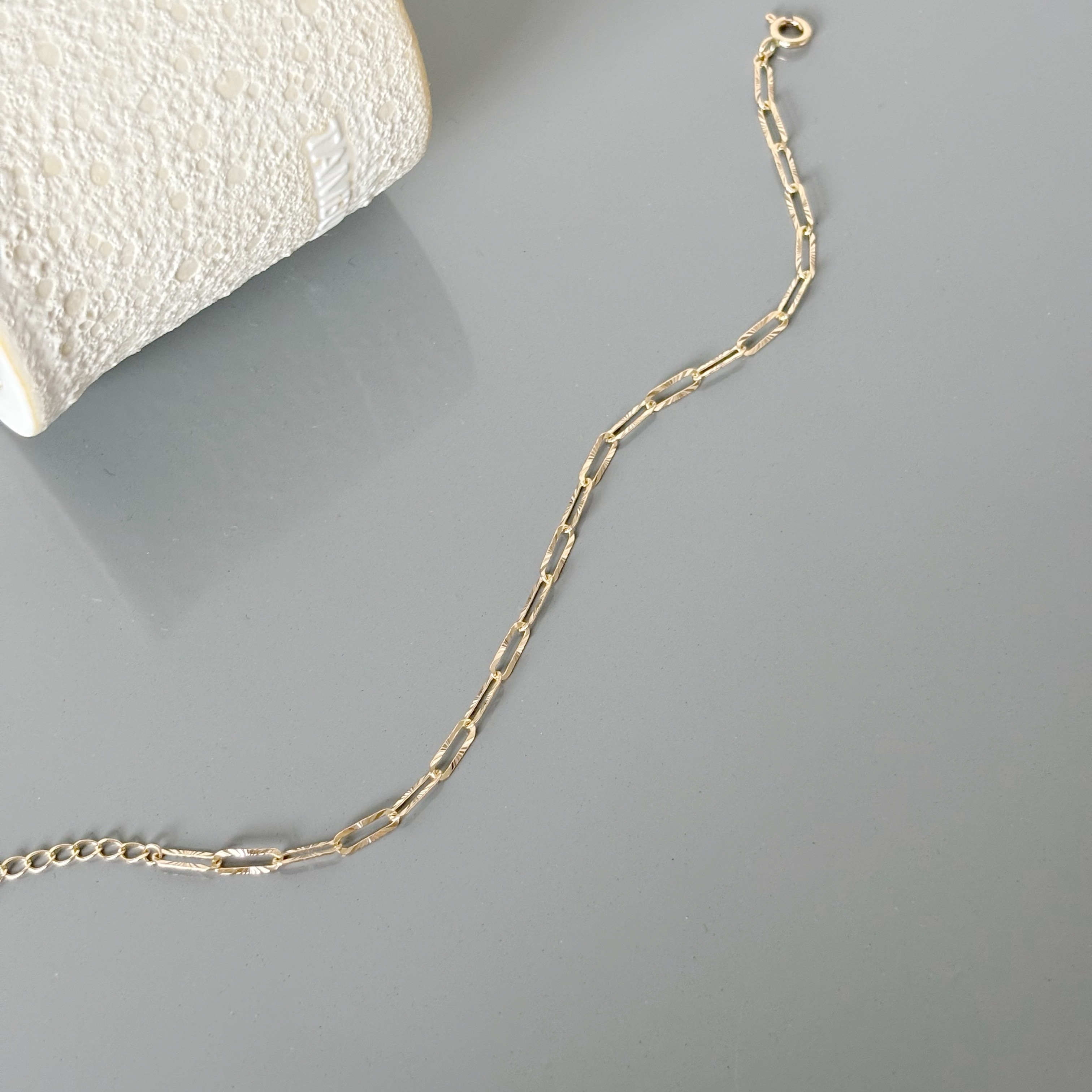 14k切花longbox手鍊