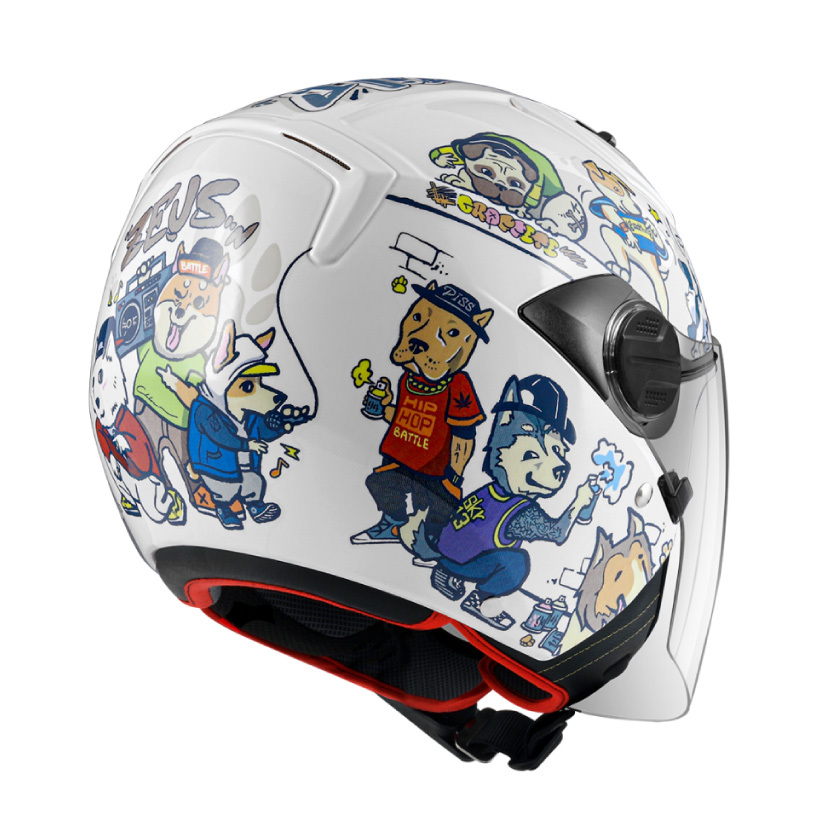 ZEUS ZS-213 彩繪AX7 半罩安全帽|安信騎士