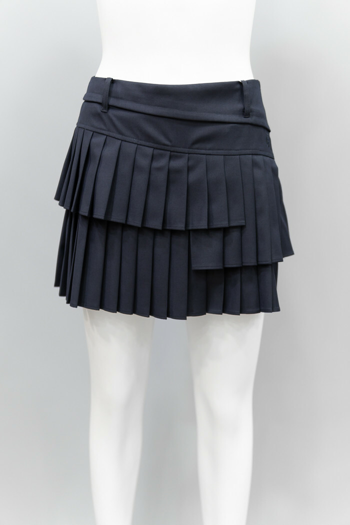 女 303M【韓國FanTom】美拉德高球 正韓學院風多層次高爾夫球百摺裙褲 特惠