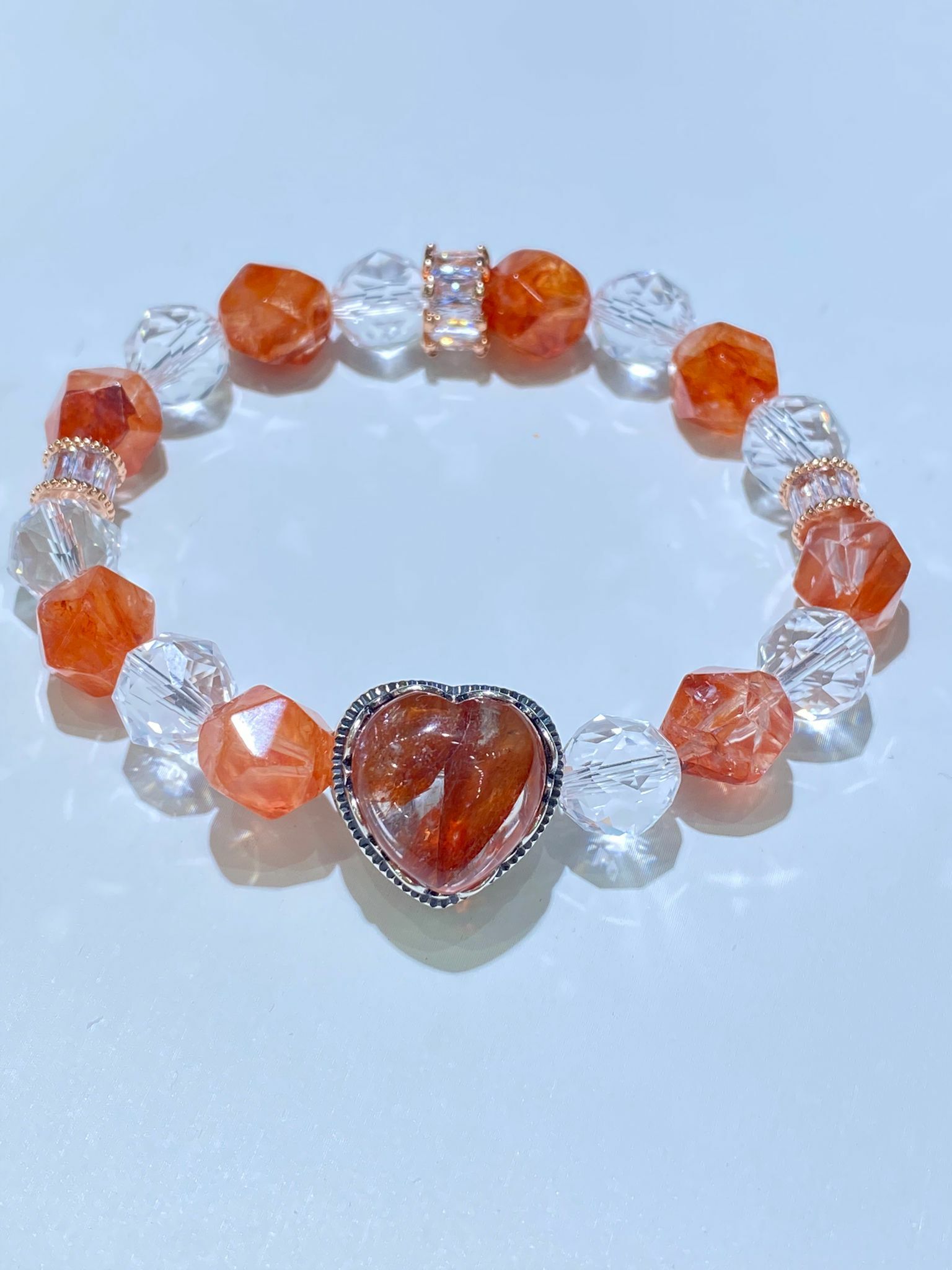 紅膠花白水晶STARCUT