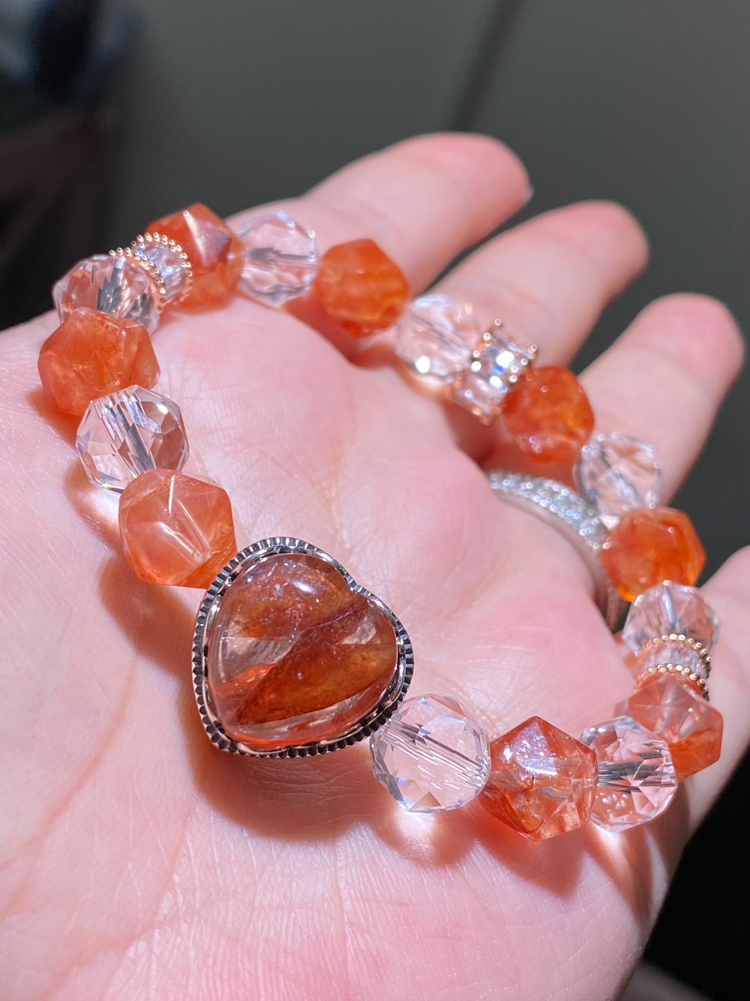 紅膠花白水晶STARCUT