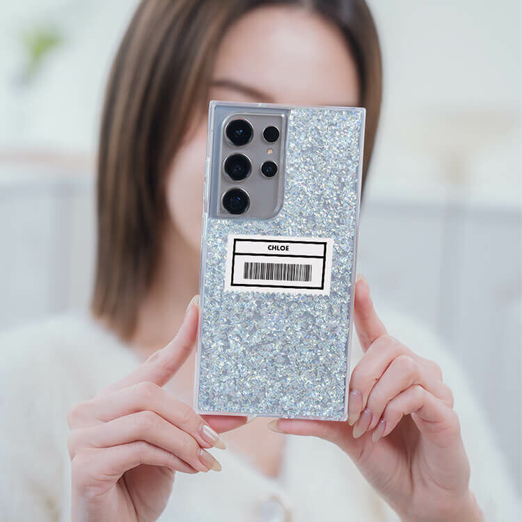 專屬載具 銀耀貝拉殼 - (訂製名字) - Samsung 三星 客製化手機殼