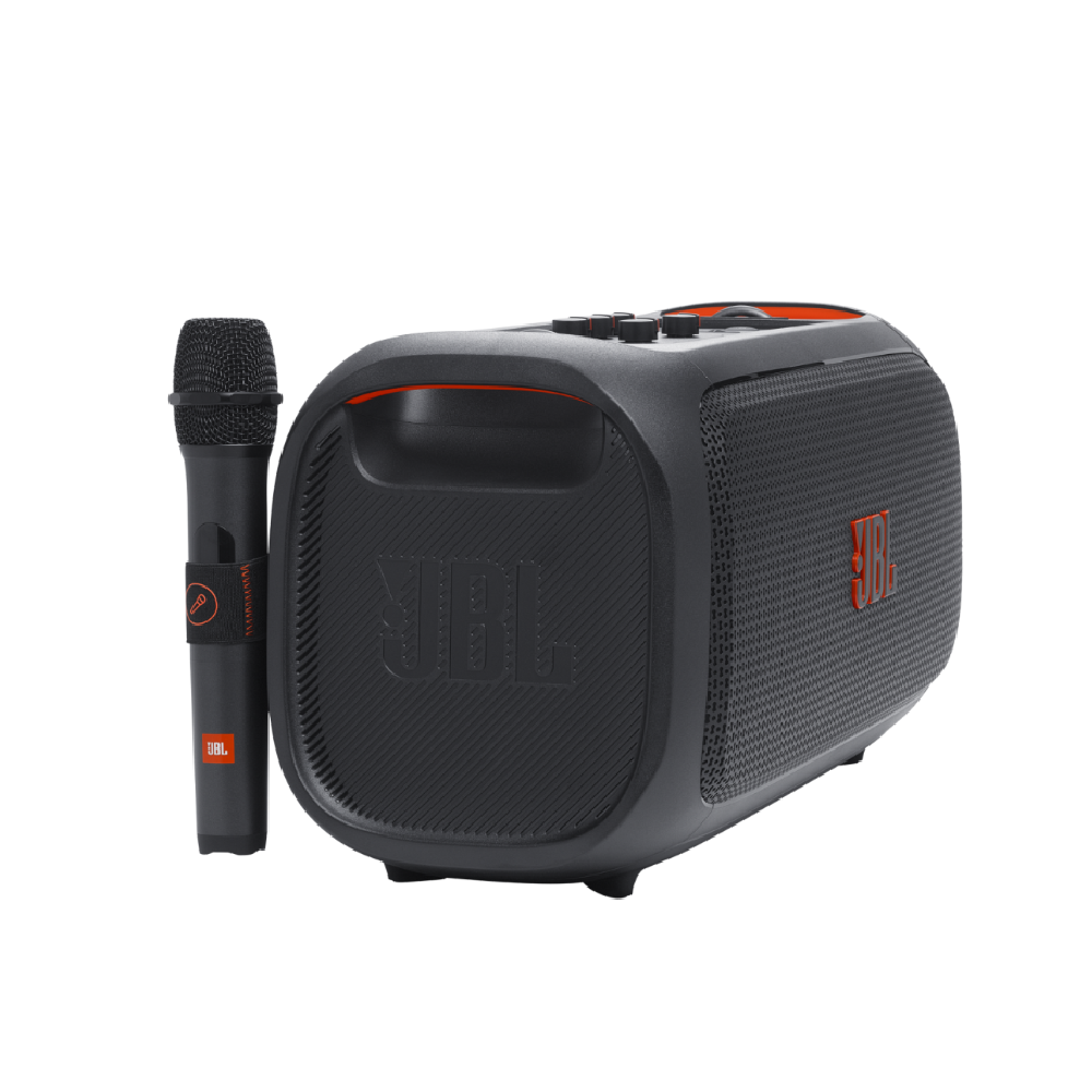 JBL JBL / Partybox On-The-Go Essential 5.25吋 攜帶充電型 派對藍芽聲光音響組(100W/5.25吋)(附2支無線麥克風) 台灣代理公司貨 第 4 張圖片｜三峽麥克風