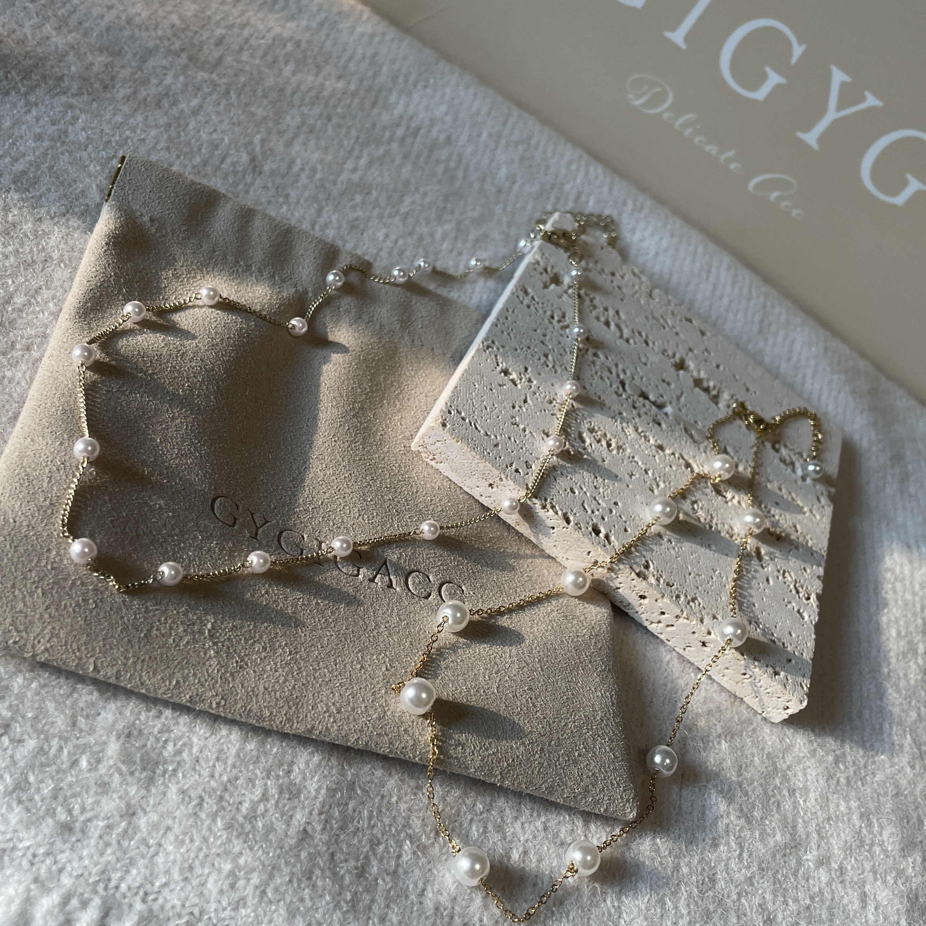 溫柔珍珠一體式 飾品櫃必須有這條項鍊