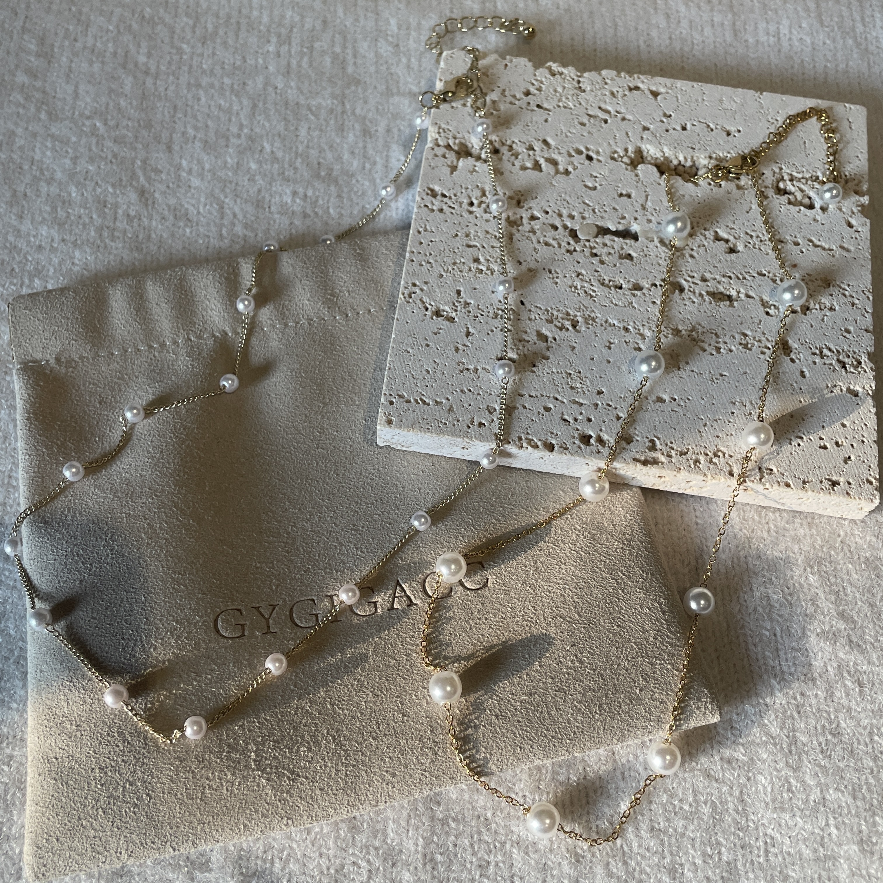 溫柔珍珠一體式 飾品櫃必須有這條項鍊