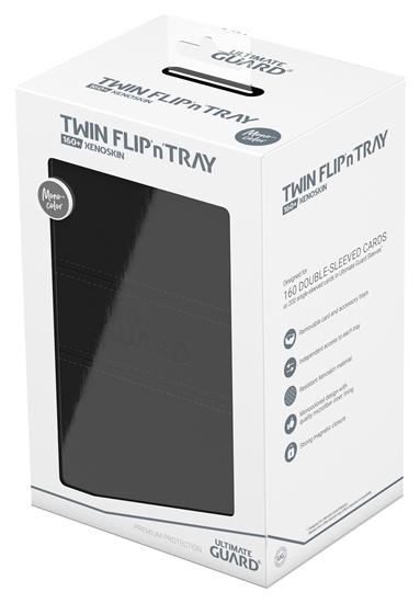 Ultimate Guard Twin Flip N Tray 160+ Deck Case Xenoskin Monocolor-Black