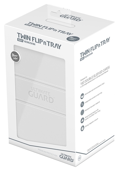 Ultimate Guard Twin Flip N Tray 160+ Deck Case Xenoskin Monocolor-White