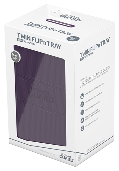 Ultimate Guard Twin Flip N Tray 160+ Deck Case Xenoskin Monocolor-Purple