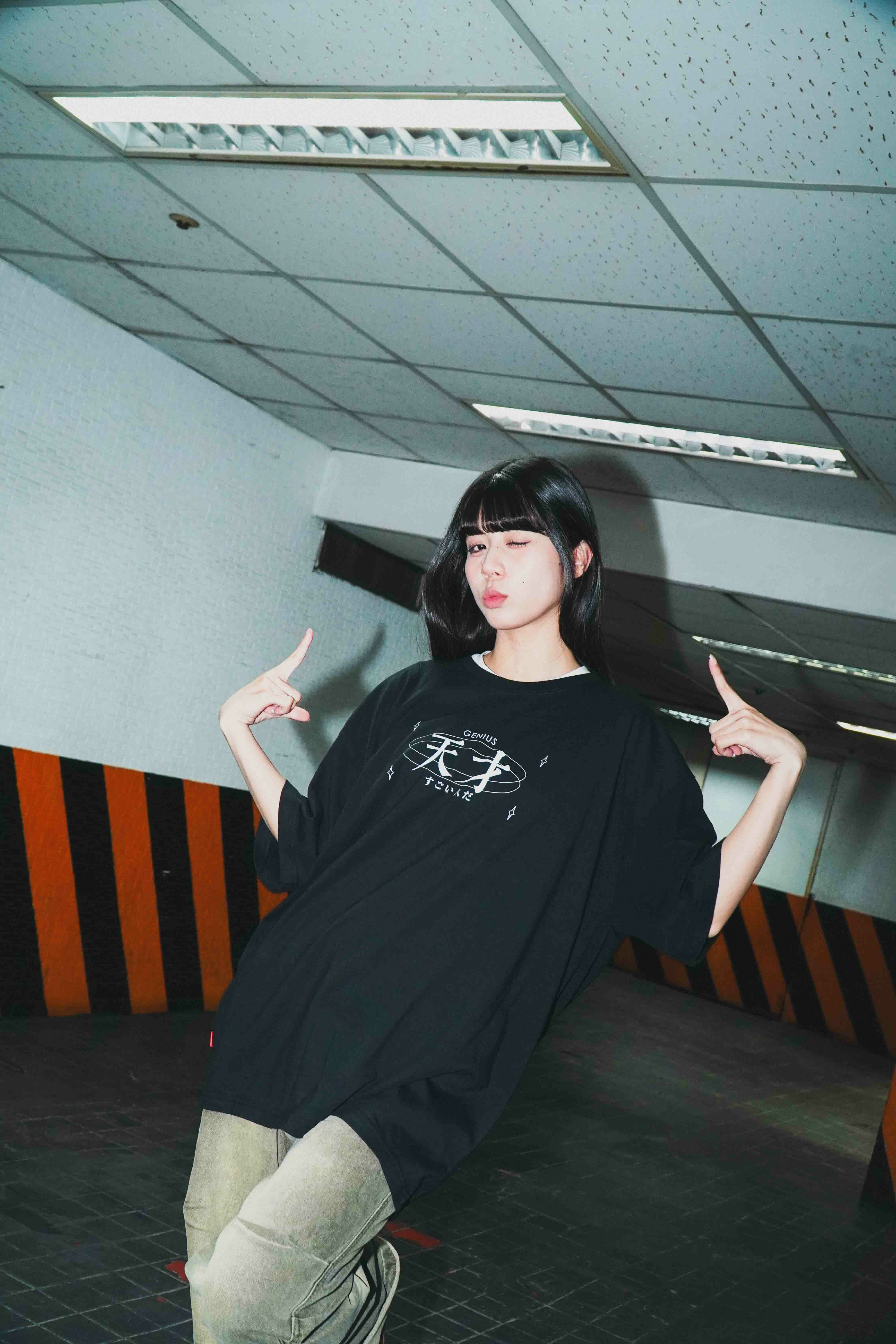 『Always_Good』天才 中文字 印花 短TEE