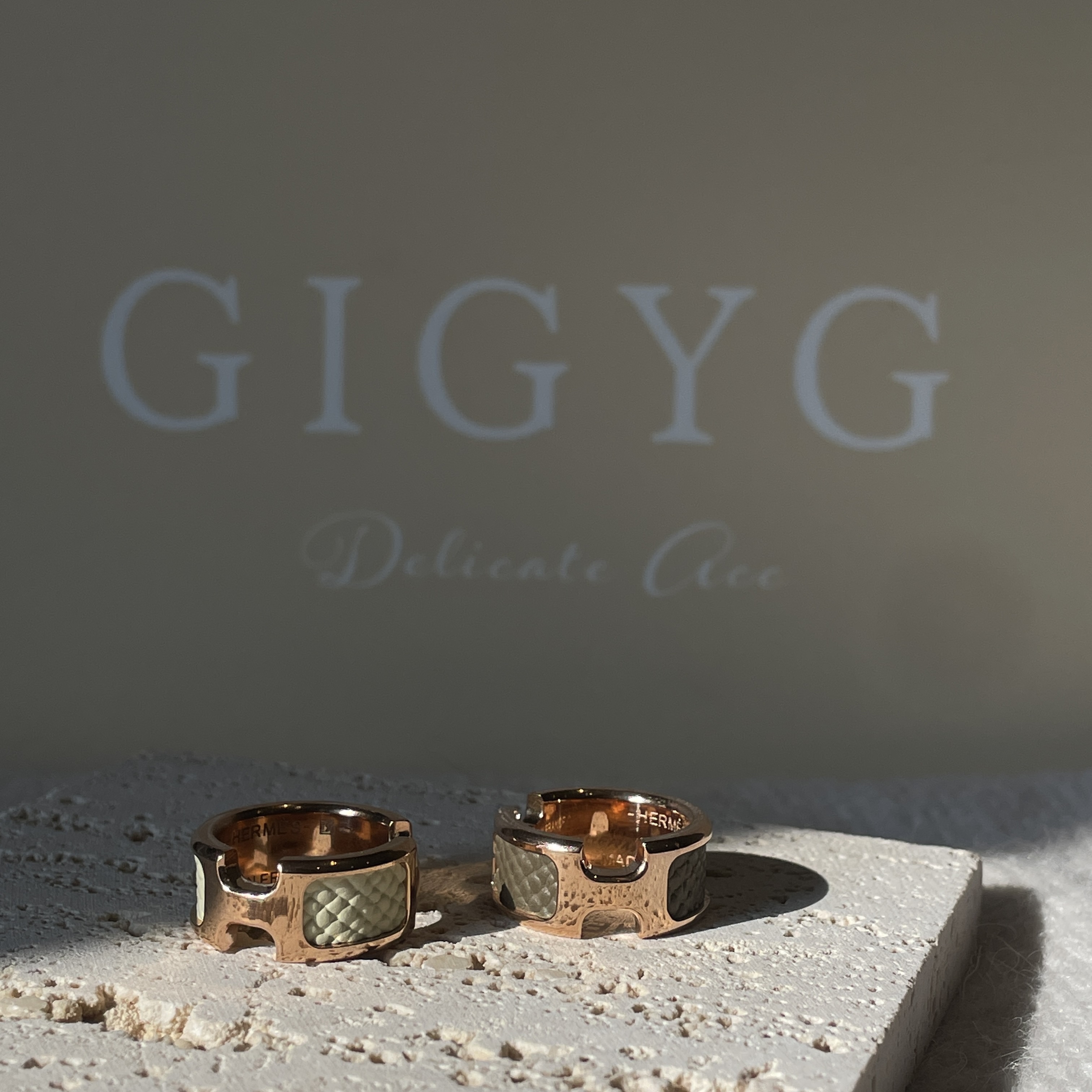 olympe H高訂小牛皮革 獨家定製翻玩戒