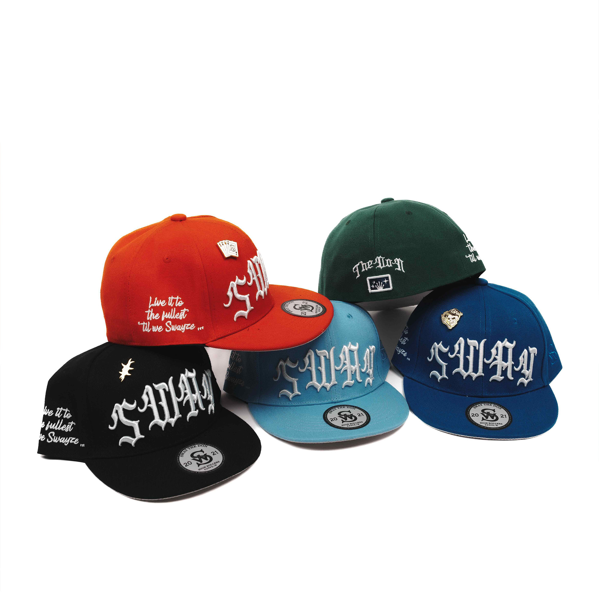 Sway the Don / "Mando" Low Profile Fitted - （黑 / 淺藍 / 深藍 / 綠色 / 紅色）